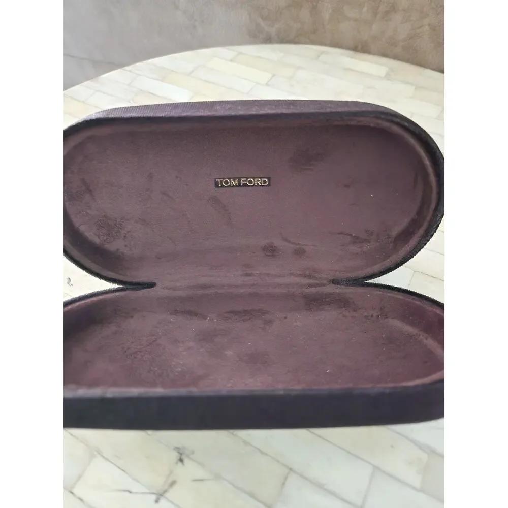 Tom Ford velvet eyeglasses or sunglasses hard case EMPTY